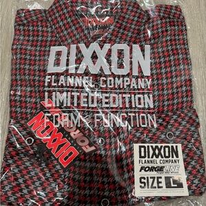 DIXXON Black and Red Houndstooth Men's Shirt